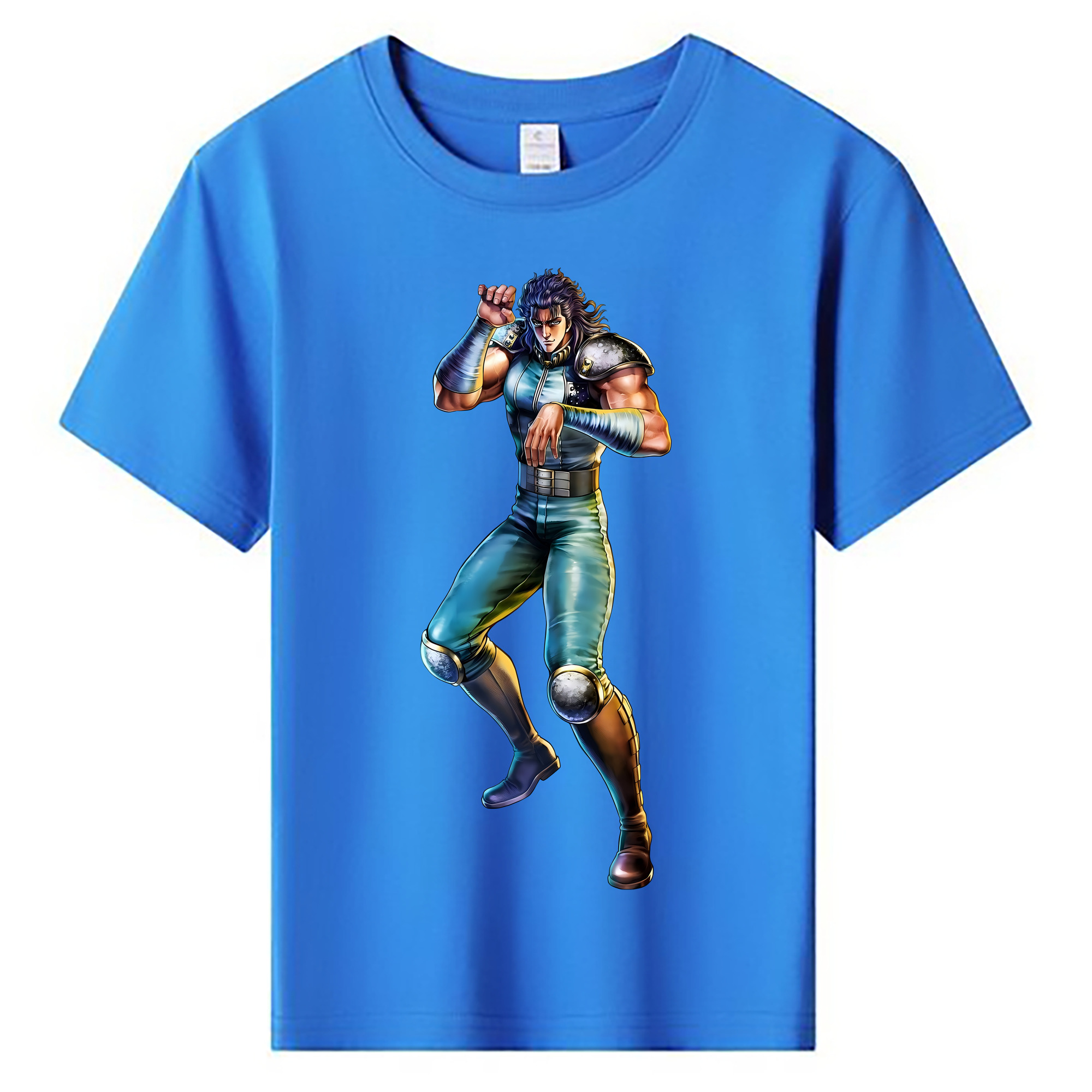 （画像用） 北斗の拳 Fist of the North Star 綿100％キッズTシャツ（フロントプリント）